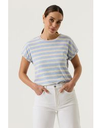 Garcia - T-shirt Gestreept - Lyst