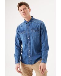 Garcia - Denim Overhemd Medium Used - Lyst