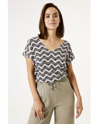 Garcia - T-shirt Met Print - Lyst