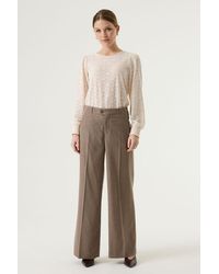 Garcia - Broek Taupe - Lyst