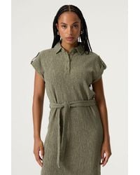 Garcia - Jurk Olijf - Lyst