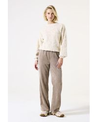 Garcia - Corduroy Broek Taupe - Lyst
