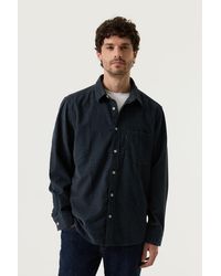 Garcia - Corduroy Overhemd Donker - Lyst
