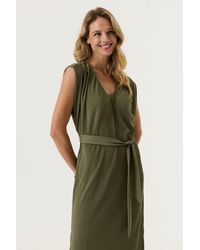 Garcia - Jurk Olijf - Lyst