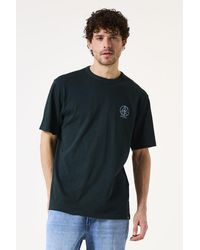 Garcia - T-shirt Donker - Lyst