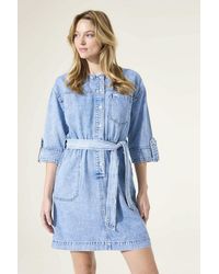 Garcia - Denim Jurk Light Used - Lyst