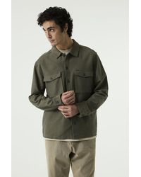 Garcia - Overshirt Olijf - Lyst