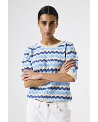 Garcia - Trui Met Print - Lyst