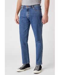 Wrangler Denim Texas Rechte Jeans in het Blauw voor heren Heren Kleding voor voor Jeans voor Jeans met rechte pijp 