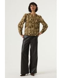 Garcia - Leather Look Broek - Lyst