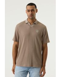 Garcia - Polo Beige - Lyst