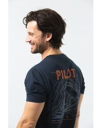 Pilot - T-shirt Donker - Lyst