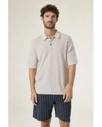 Garcia - Polo Beige - Lyst