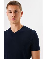 Garcia - Basic T-shirt Donker - Lyst