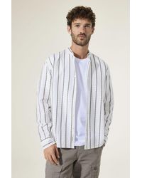 Garcia - Overhemd Gestreept - Lyst