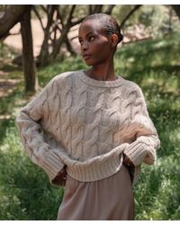 Jenni Kayne - Cable Serena Crewneck Top - Lyst