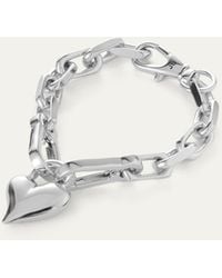 Jenny Bird - Padlock Heart Chain Bracelet - Lyst