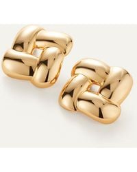 Jenny Bird - Mega Woven Square Earrings - Lyst