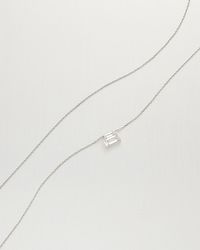Jenny Bird - 14k Stacked Baguette Diamond Necklace - Lyst