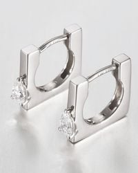 Jenny Bird - 14k Pear Cut Diamond Huggie Earrings - Lyst