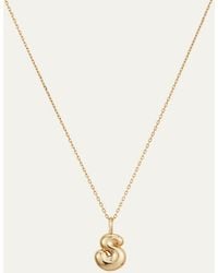 Jenny Bird - 14k Gold Bubble Letter Necklace - S - Lyst