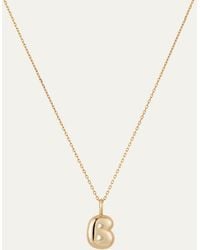 Jenny Bird - 14k Gold Bubble Letter Necklace - B - Lyst