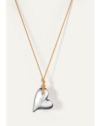 Jenny Bird - Mega Art Heart On A String Necklace - Lyst