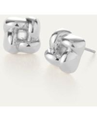 Jenny Bird - Mini Woven Square Earrings - Lyst