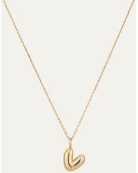 Jenny Bird - 14k Gold Bubble Letter Necklace - V - Lyst