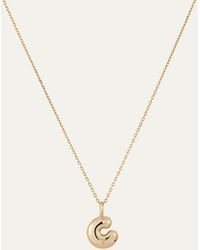 Jenny Bird - 14k Gold Bubble Letter Necklace - C - Lyst