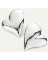Jenny Bird - Mega Art Heart Button Earrings - Lyst