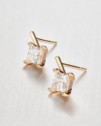 Jenny Bird - 14k Princess Cut Diamond Drop Earrings - Lyst