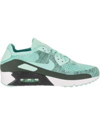 lyst nike air max 90 ultra flyknit in verde per gli uomini. lyst nike air max 90 ultra flyknit in verde per gli uomini.