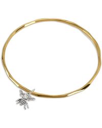 Lily Blanche - Bee Bangle Silver Detail - Lyst