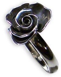 Amanda Cox Jewellery Small Rose R - Metallic