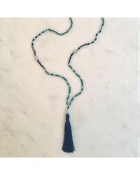 Tribe + Fable The Deep End Of The Ocean Tassel Necklace - Natural