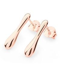 Lucy Quartermaine Drop Studs Rose Gold Plated - Multicolor