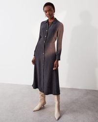 jigsaw stamp dot shirt dress