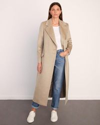 Jigsaw Maxi City Coat - Natural