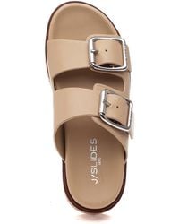J/Slides - Belinda Sandal Sand Leather - Lyst