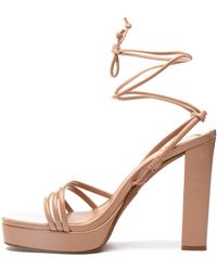 Jeffrey Campbell - Presecco Sandal Nude Patent - Lyst