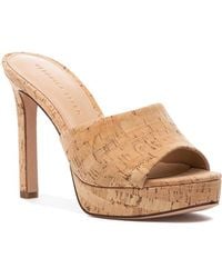 Veronica Beard - Dali Platform Sandal Natural Cork - Lyst