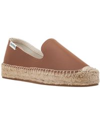 bamboo scallop espadrille tan womens platform sandals