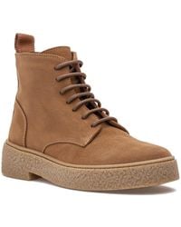 calvin klein brandy suede & leather stiletto