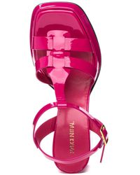 275 Central - Gianna Sandal Fuchsia Patent Leather - Lyst