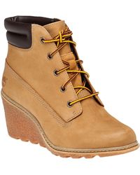 timberland wedge booties