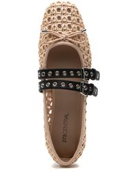 275 Central - Casey Mary Jane Flat Nude Woven - Lyst