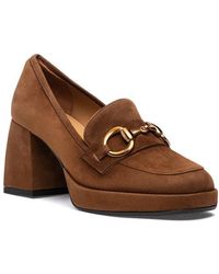 275 Central - Cal Loafer Pump Brown Suede - Lyst