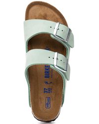 Birkenstock - Arizona Soft Footbed Sandal Matcha Nubuck - Lyst
