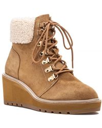 Cecelia New York - "Cecelia New York Geraldine Boot Warn Sand Suede - Lyst